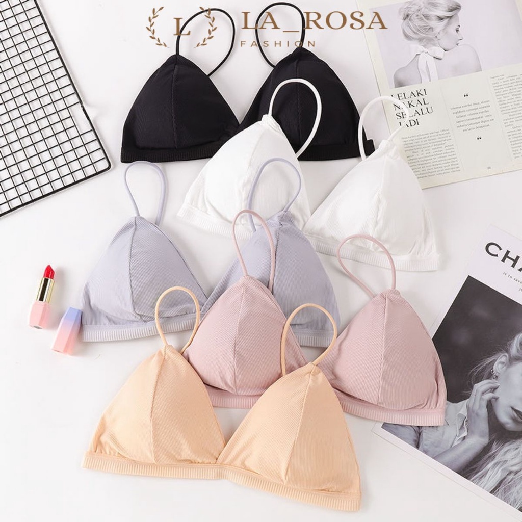 Áo Bra 2 dây mảnh 🎀FREESHIP🎀 Bra Nữ Cotton - Áo Ngực Không Gọng Mút Mỏng 812