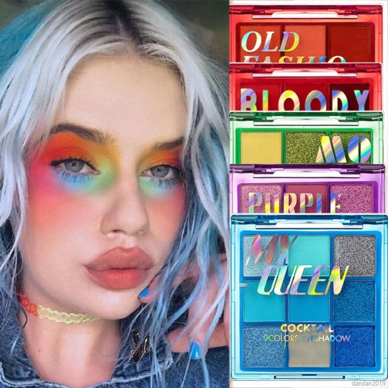 (Hàng Mới Về) Bảng Phấn Mắt Qibest 9 Màu Tông Nhũ Và Lì Trang Điểm Lâu Trôi