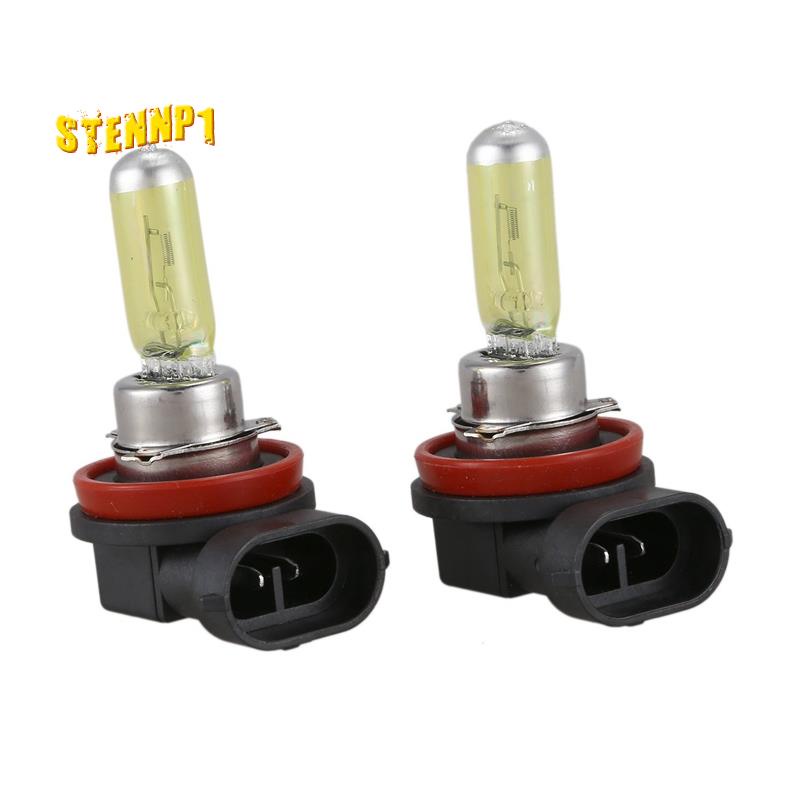 2 Bóng Đèn Pha Xenon Hid H11 55w 3000k Ánh Sáng Vàng