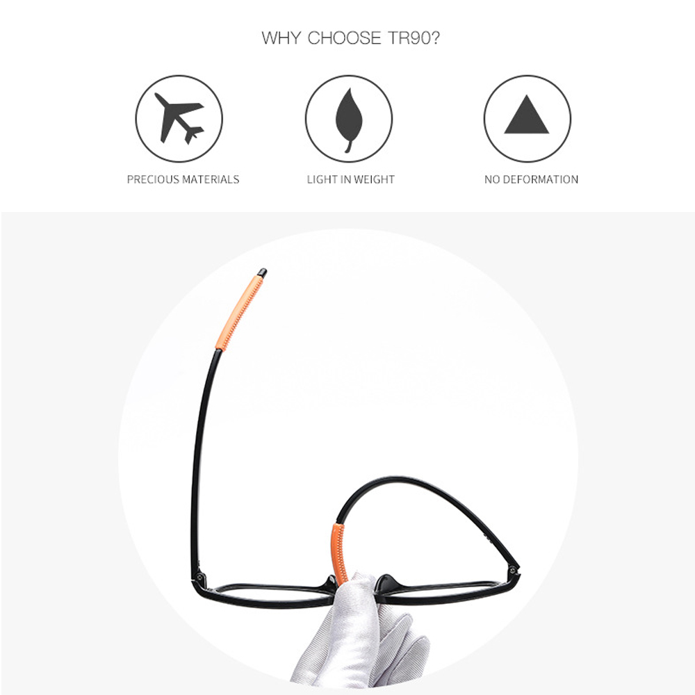 Kính Đọc Sách Gọng Tròn Siêu Nhẹ Bằng Nhựa Resin Trong Suốt HD Nhiều Màu Thời Trang Cho Nam Và Nữ