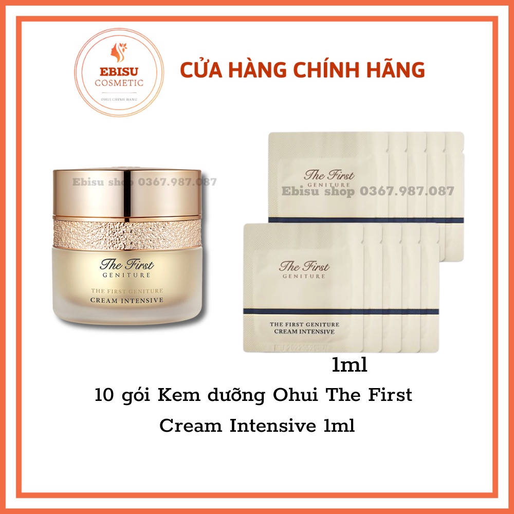 10 gói Kem dưỡng The First Cream Intensive 1ml