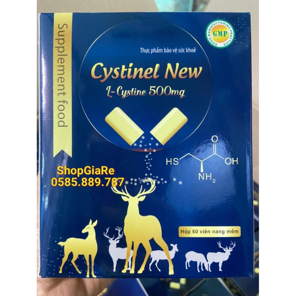 Cystinel new chứa L cystine 500mg bổ sung dưỡng chất cho tóc, giảm rụng tóc, chống oxy hóa, làm mịn và sáng da