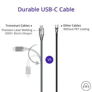 Dây Cáp Sạc Tronsmart USB Type-C 2.0 ATC 0.3m