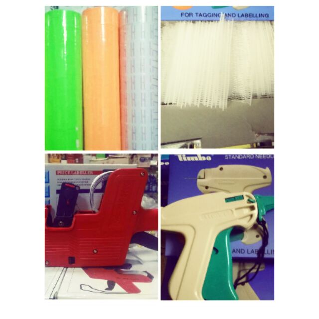 Combo máy bắn giá tiền,súng bắn mác ,10 cuộn giấy giá,1 hộp đạn mác