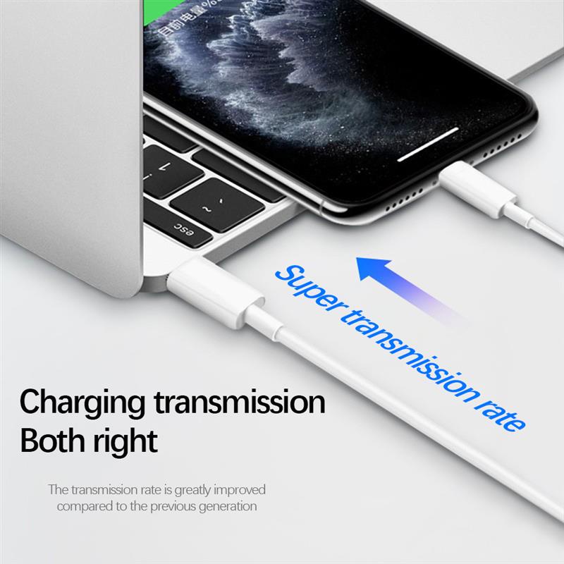 Dây Cáp Sạc Nhanh USB C 2M 20W PD Cho iPhone 13 12 Pro Xs Max SE 8 Plus iPad