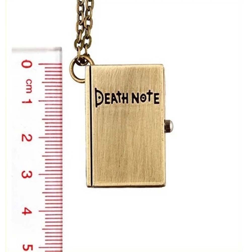 Vòng cổ mặt đồng hồ bỏ túi kiểu dáng hoạt hình Death Note độc đáo