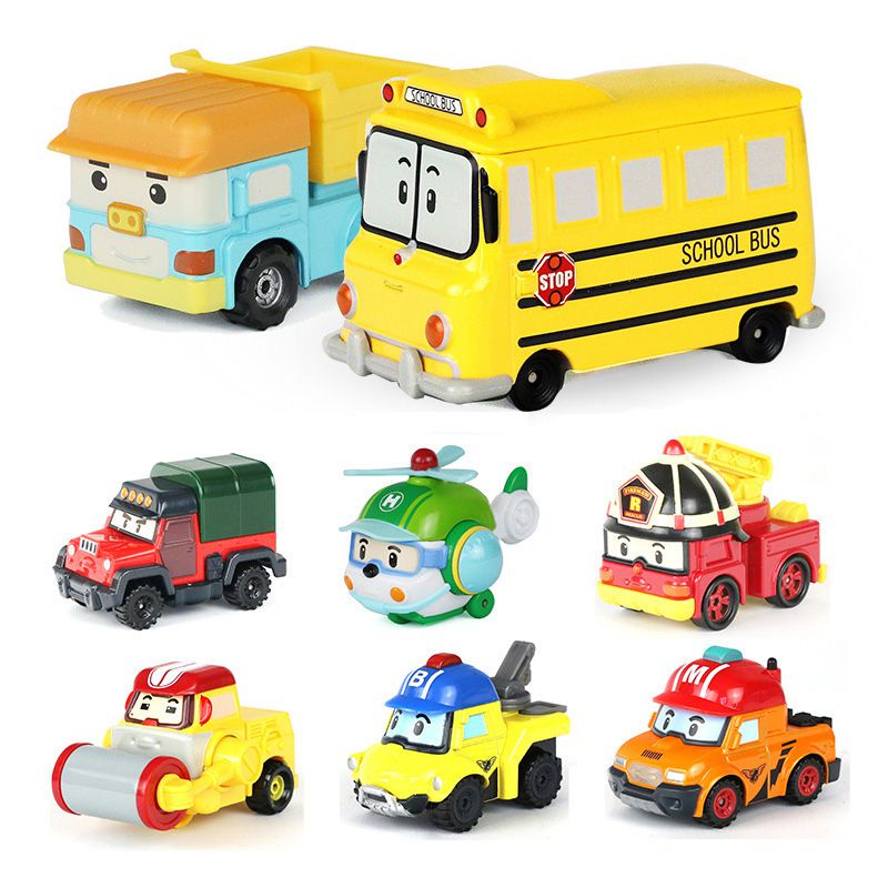 Mới Đồ Chơi Xe Buýt Robocar Poli Mini 19 Kiểu Hàn Quốc
