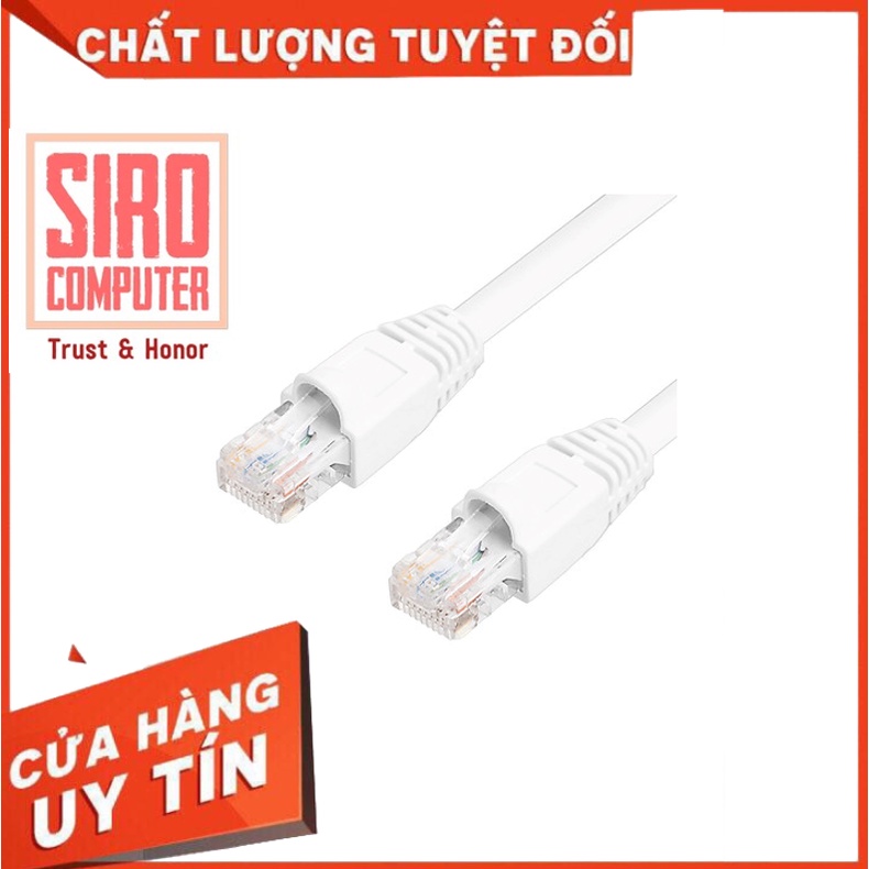 Dây Mạng Cat6 Bấm Sẵn 2 đầu 5m - 30m - Màu Trắng