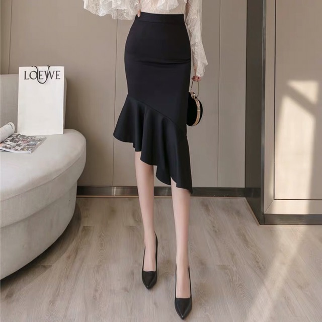 Chân Váy Bút Chì Đuôi Cá Chéo Tà Thời Trang Nữ