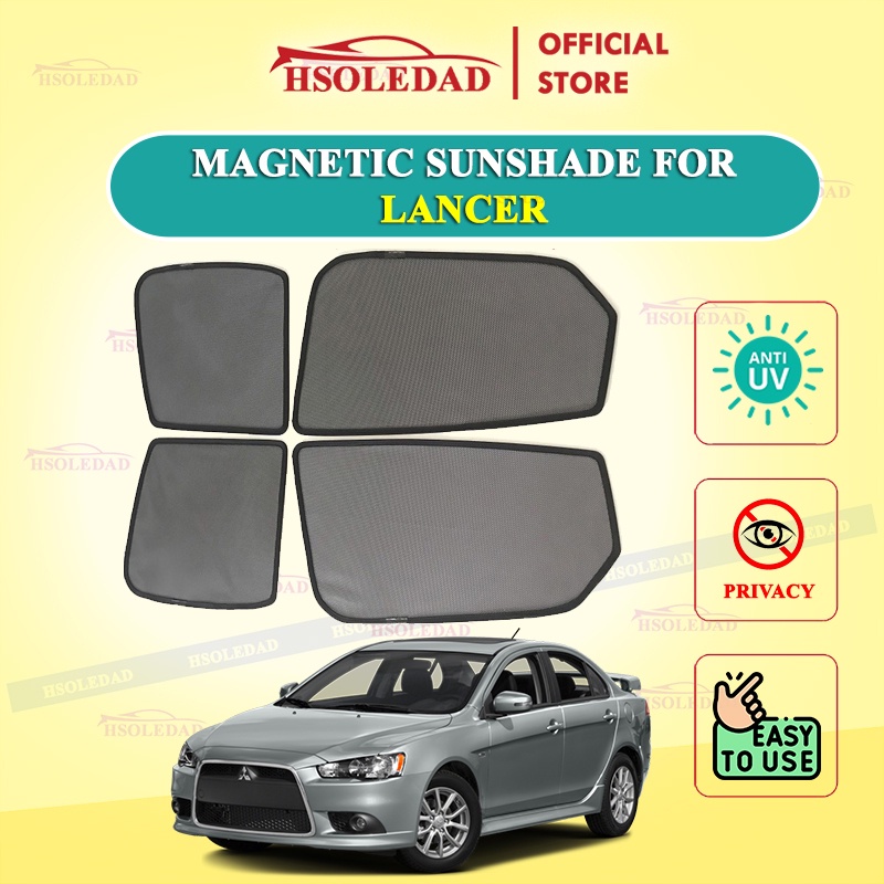Rèm che nắng nam châm cho xe Mitsubishi Lancer, bộ 4 tấm cho 4 cửa, hàng loại 1 cao cấp nhất, vừa khít kính