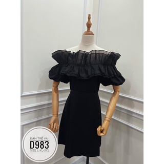BIGSIZE NHUNG LÊ Đầm trễ vai D983