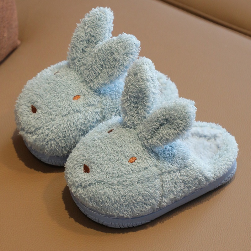 Dép Bông Đi Trong Nhà Hình Thỏ Hoạt Hình Cho Trẻ Em