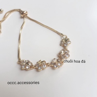 Lắc tay nữ hoa mai đá