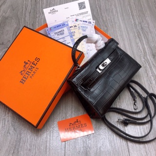 Túi hm da rắn size 19cm fullbox