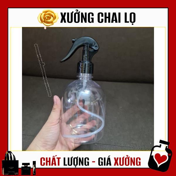 Chai Xịt Phun Sương ❤ TOP GIÁ RẺ ❤ Chai nhựa pet Vòi chuột 500ml Lùn rỗng chiết mỹ phẩm