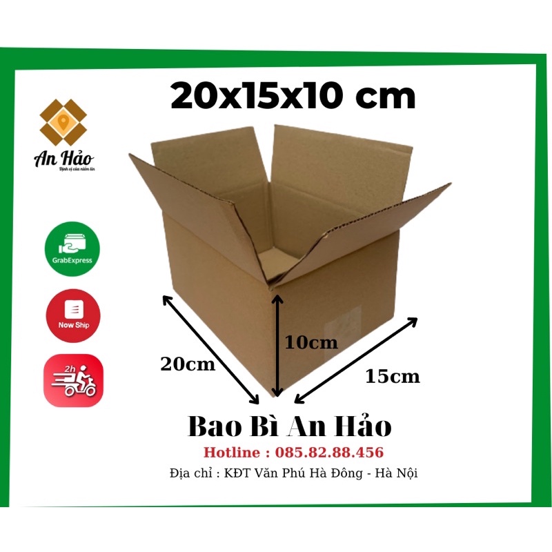 20X15X10 CM HỘP CARTON,THÙNG GIẤY AN HẢO 3 LỚP SIÊU CỨNG ĐÓNG GÓI HÀNG HÓA ĐA NĂNG