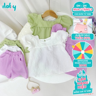Đồ bộ cho bé gái ILABY set đũi xốp tay bồng cho bé [52IG02210521]
