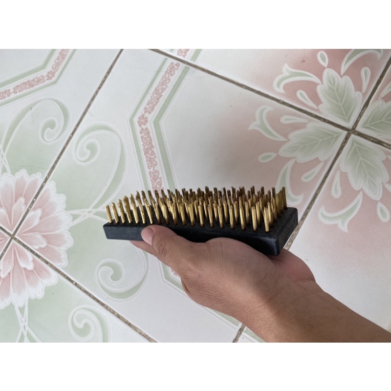 Bàn chải chà rong rêu, chà sàn, bàn chải cước đánh gỉ sét loại to