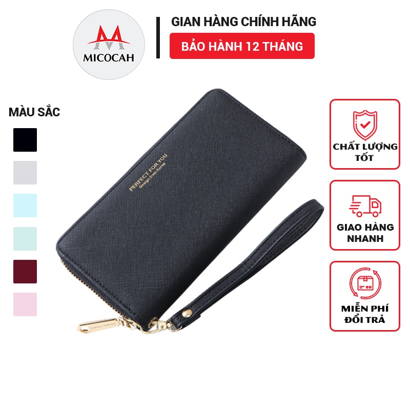 Ví Nữ Dài Cầm Tay PERFECT FOR YOU Dáng Basic Chất Da Xước Cực Đẹp Nhiều Ngăn Tiện Dụng PFY07 - Micocah Mall