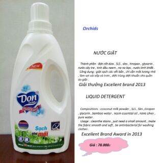 Nước giặt - don orchid 1.8kg