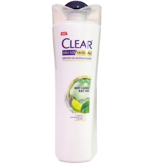 Dầu gội sạch gàu bạc hà Clear Nutrium 10 340g- Chính Hãng