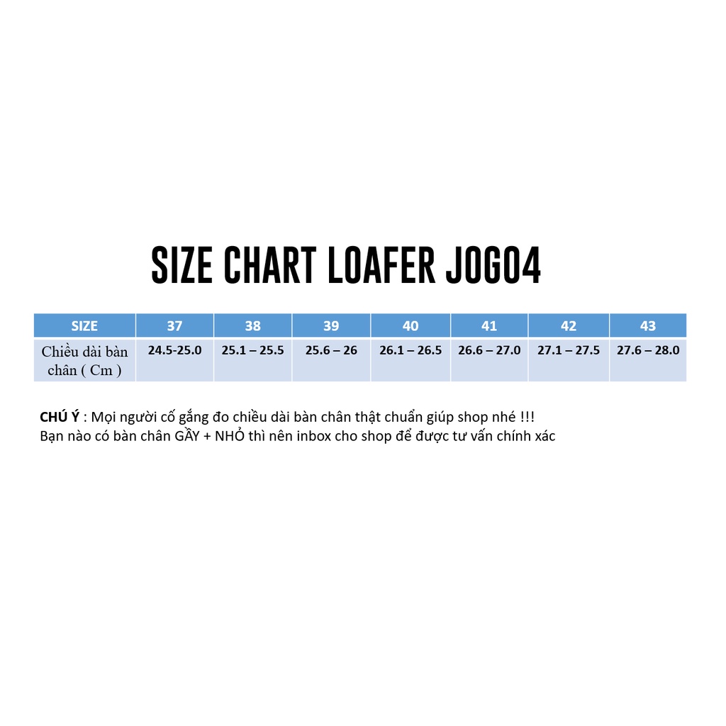 Giày Penny loafer JOG04 - da bò nguyên tấm , tăng chiều cao 4cm cho nam ( D3 )