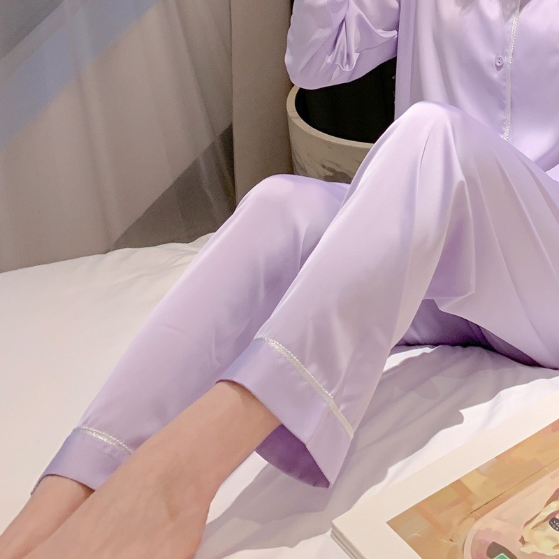 Pajamas Đồ Ngủ Mặc Nhà Lụa Mềm Mịn FreeSize AMANTA AMTPY013