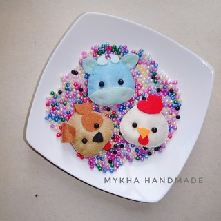 Móc khóa 12 con giáp vải nỉ