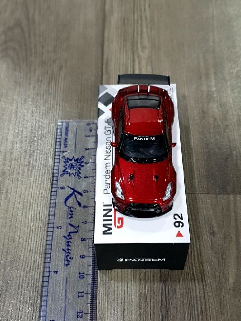 Xe Mô Hình Pandem Nissan GT-R R35 GT Wing Lava 1:64 MiniGT ( Đỏ #92)