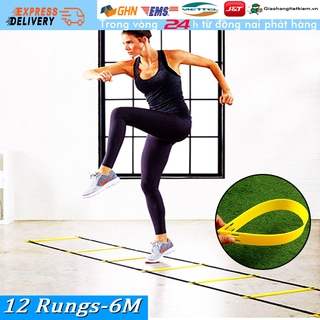 【Trong 24h gửi hàng】6M/8M thang dây tập luyện bóng đá thể thao thang dây tập thể lực