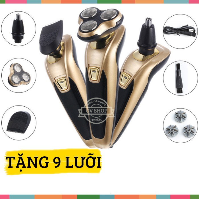 [FreeShip] Máy cạo râu đa năng tặng 9 lưỡi 3 trong 1 - Lingke