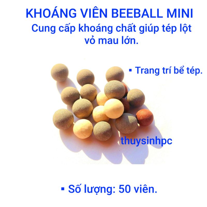 Khoáng Viên Nuôi Tép BEEBALL MINI chuyên dụng hồ tép thuỷ sinh