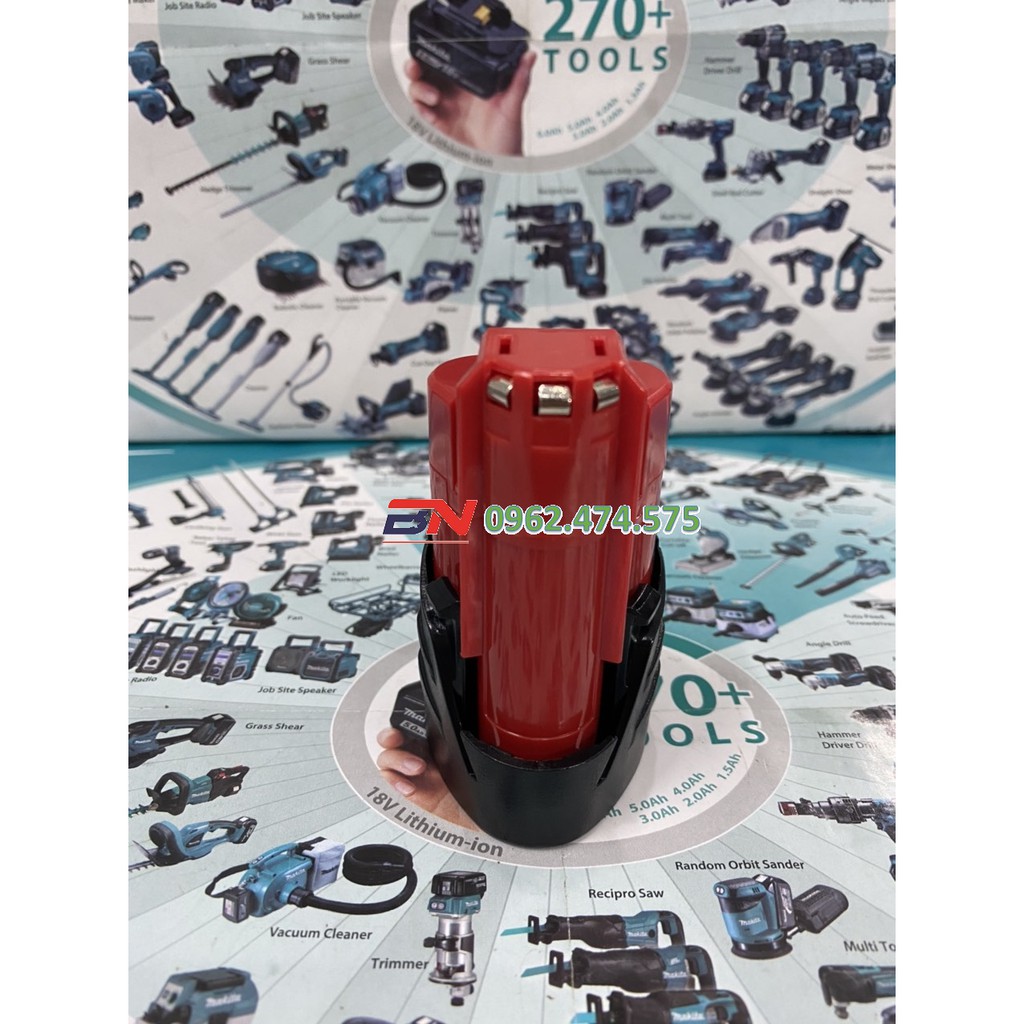 BN. Vỏ mạch pin Milwaukee 3 cell 10.8V - 12V Li-ion, mạch nhận sạc zin.