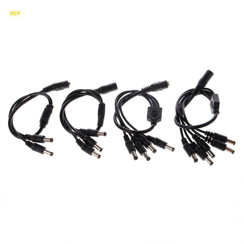 Dây Cáp Chia Cổng 1 Female Sang 2 / 3 / 4 / 5 Male Plug 5.5x2.1mm 12v Dc