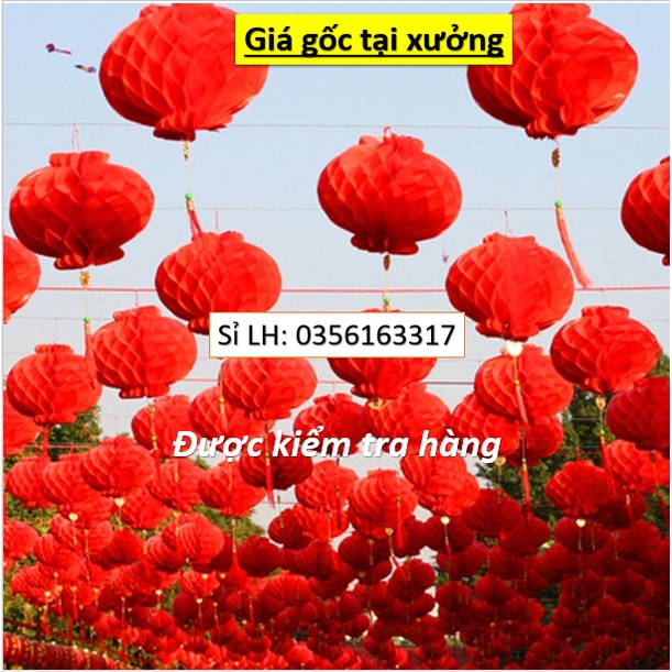 đèn lồng tổ ong, đèn tổ ong kt 25cm