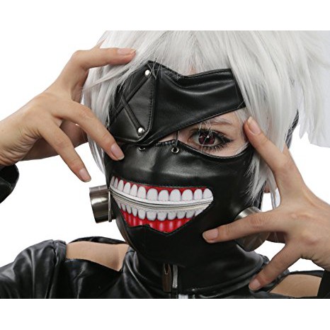 Mặt nạ - Mask da cosplay Kaneki Ken hàng đẹp