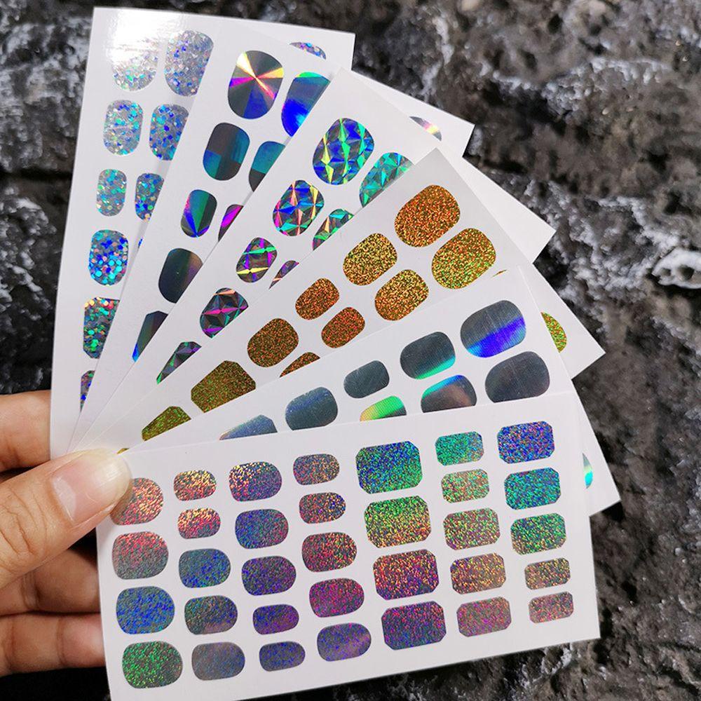 OCEANMAP Miếng Dán Trang Trí Móng Tay Lấp Lánh Nhiều Màu Sắc