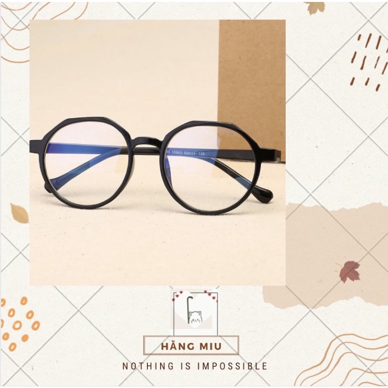 Mắt Kính Gọng Tròn trẻ trung Thời Trang Cho Nữ