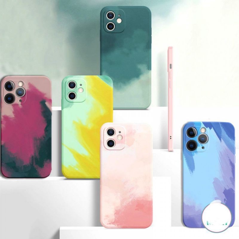 Ốp lưng loang màu  iPhone 7 plus/8 plus/6/6s/7/8/se 2020/X/Xs/11/11 pro Max/Xs Max/12/12 pro Max