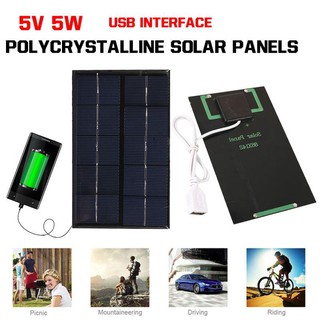 Tấm pin năng lượng mặt trời 5V 5W cổng USB