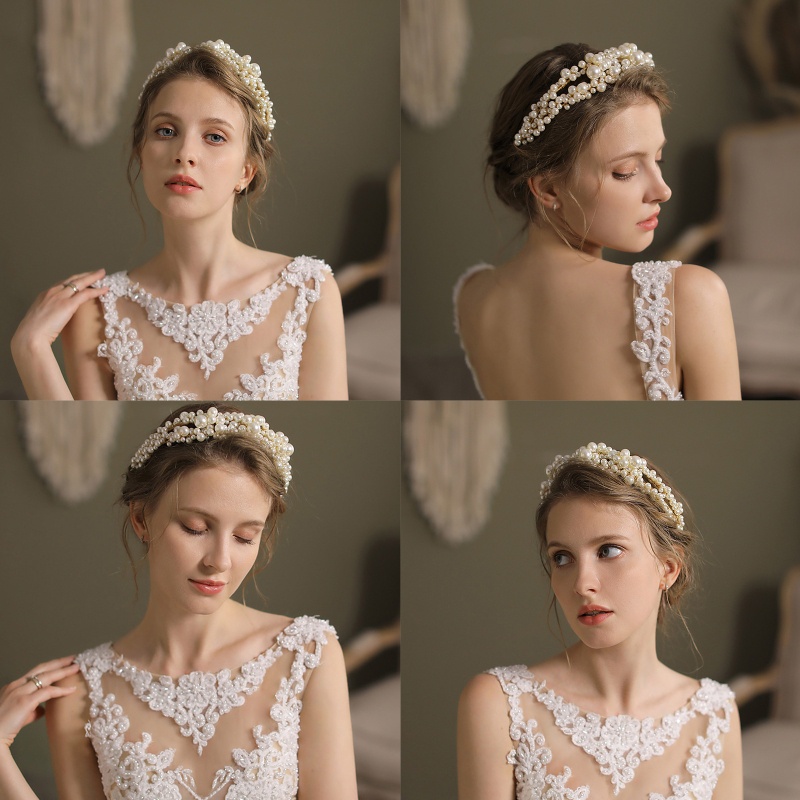 Băng Đô Đính Ngọc Trai Đầy Sang Trọng