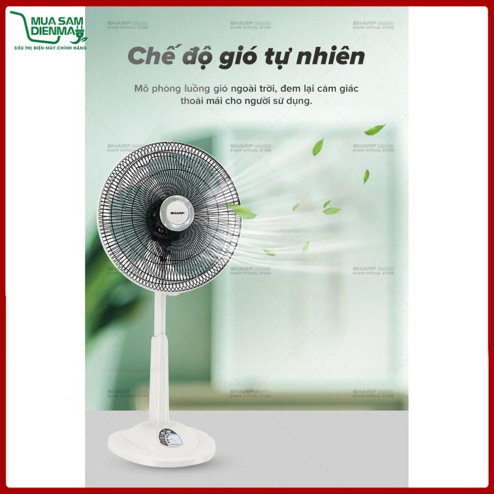 Quạt Lửng Sharp PJ-L40RV-LG Hàng Malaysia Cảm biến an toàn Điều khiển từ xa