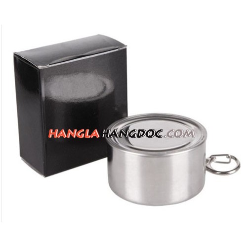 Cốc xếp inox kiêm móc khóa 150ml tiện lợi đi du lịch, phượt