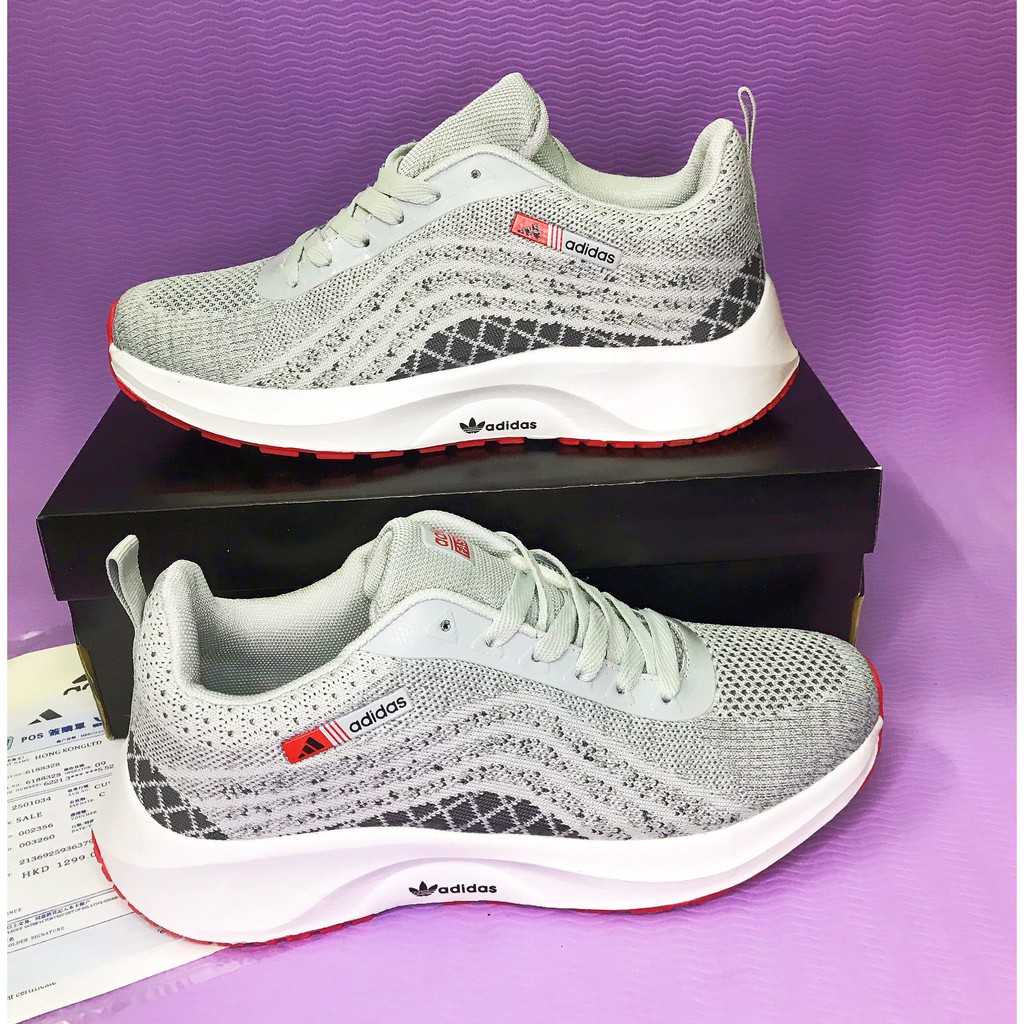 Giày thể thao nam nữ Giầy thể thao sneaker chạy bộ, tập gym xám fullbox (Ảnh thật+video)