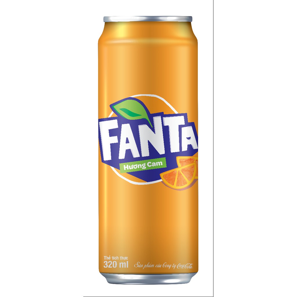 Lốc 24 Lon Nước Giải Khát Có Gas Fanta Cam 320mlx24