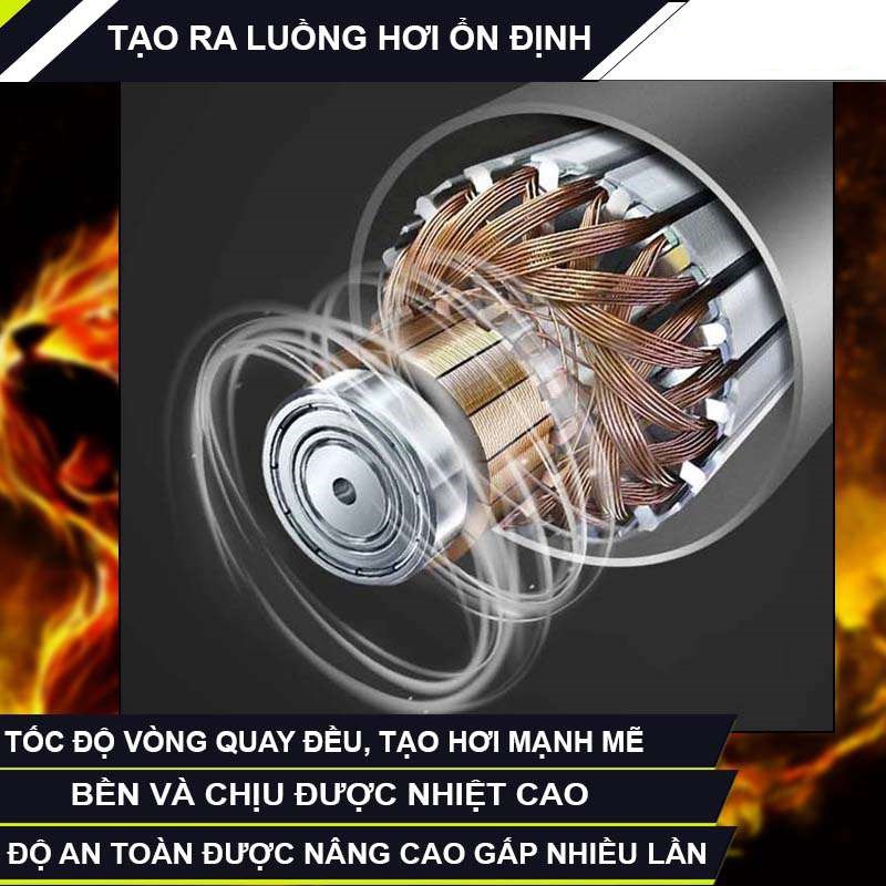 Máy bơm hơi mini 2 xilanh 12v-150psi - Bơm hơi mini kèm phụ kiện vá lốp, kẹp ác quy, hộp đựng.