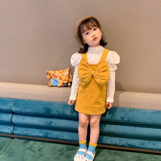 Set yếm nhung cute cho bé gái
