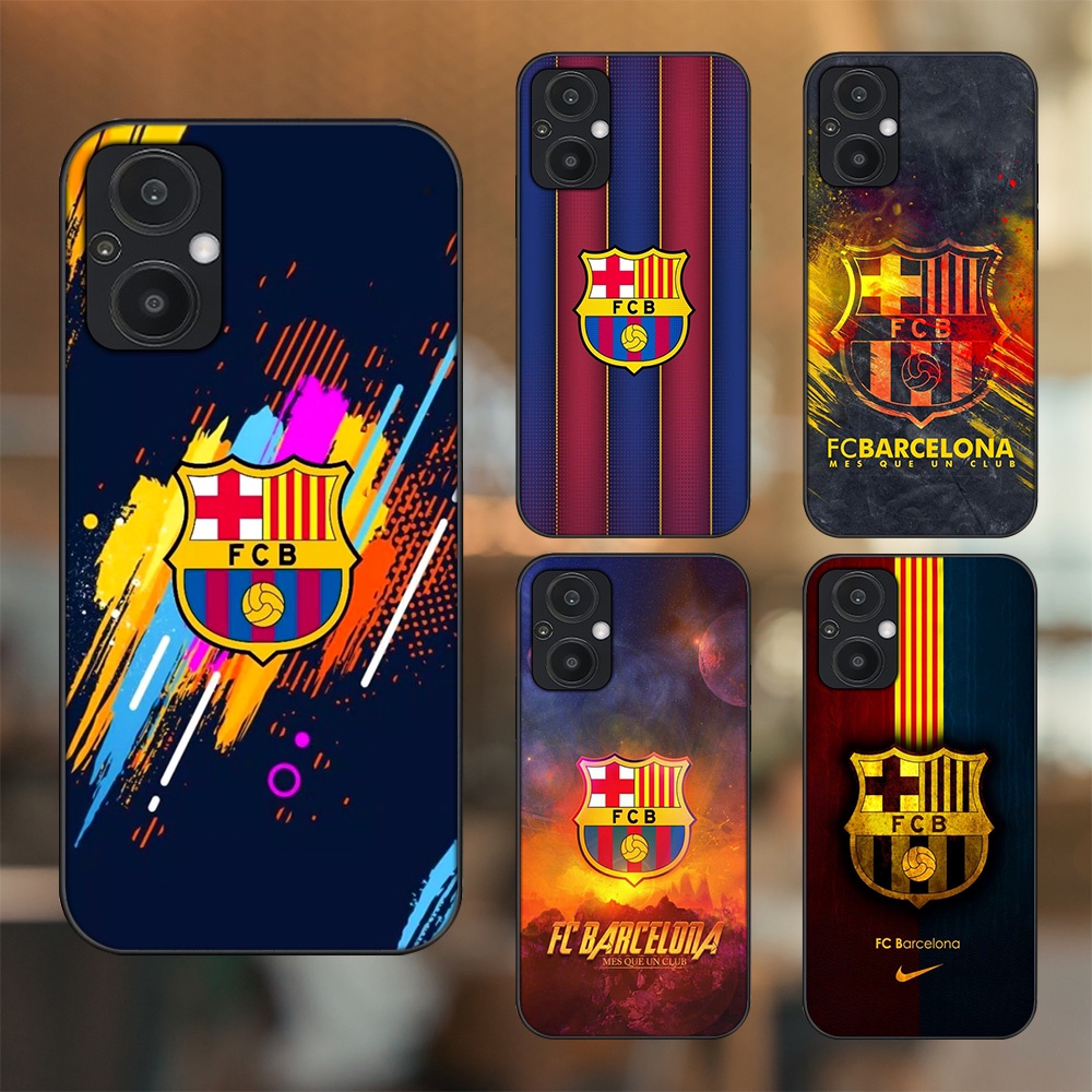 Ốp lưng Oppo Reno 7Z 5G viền đen in hình Barcelona Barca
