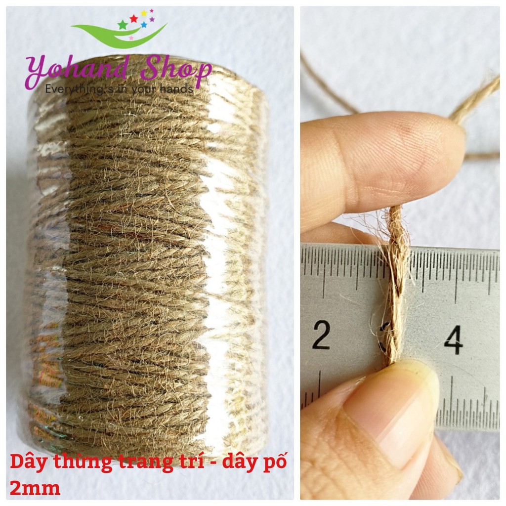 Cuộn Dây bố dây pố trang trí - dây thừng ( cuộn 100m)