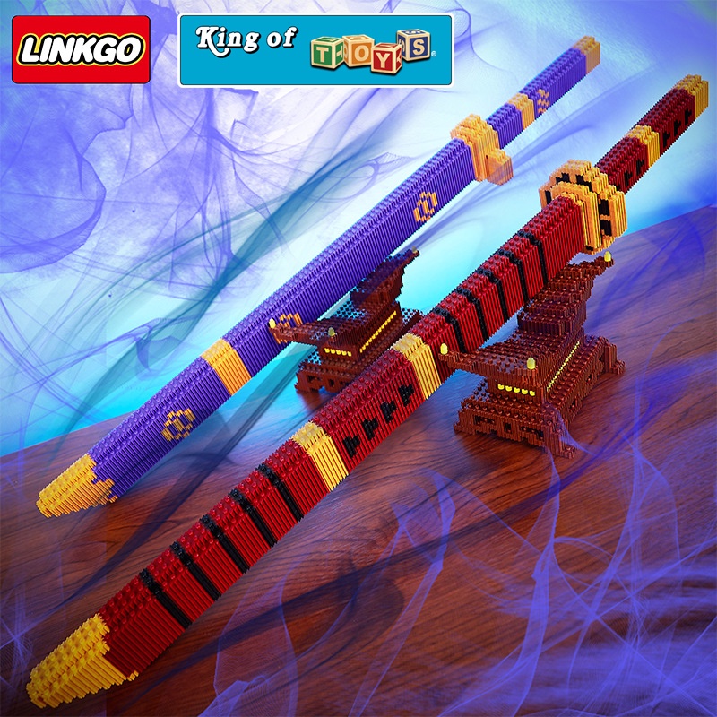 Đồ Chơi Lắp Ráp Xếp Hình LINKGO XINZ Mô Hình Thanh Kiếm Kimetsu no yaiba, Zoro One Piece - KING OF TOYS